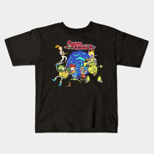 Chrono adventure Kids T-Shirt by Tosky
